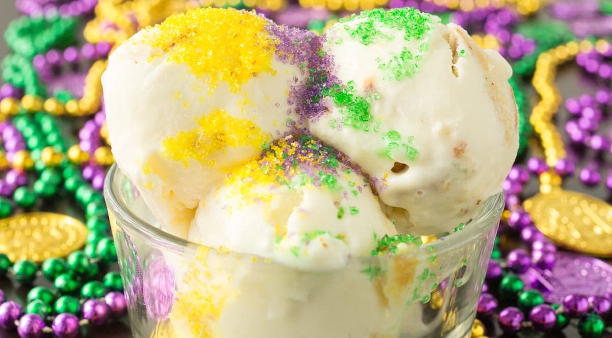 King Cake Ice Cream Recipe