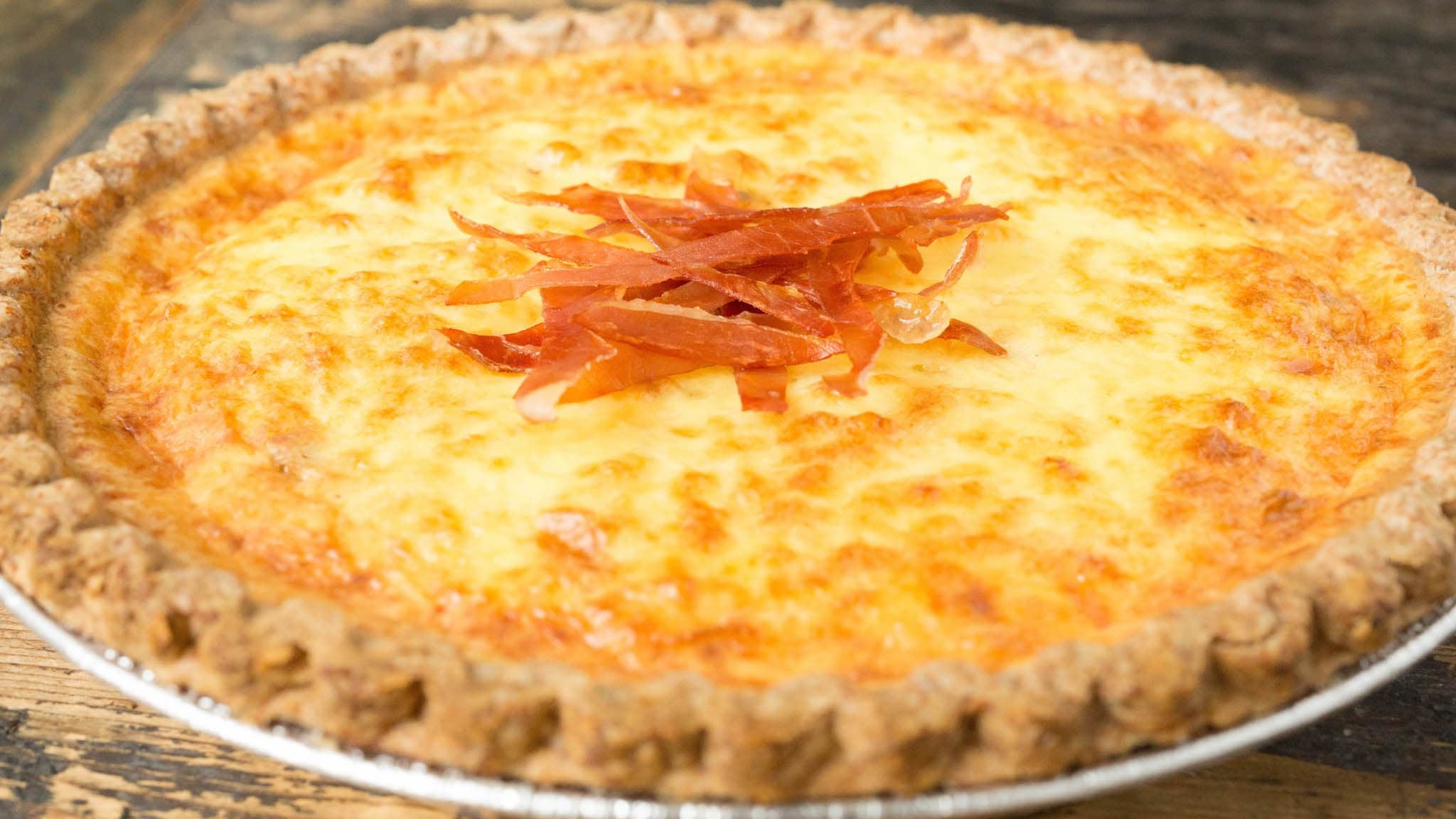 Bacon Lover's Duck Egg Quiche Recipe