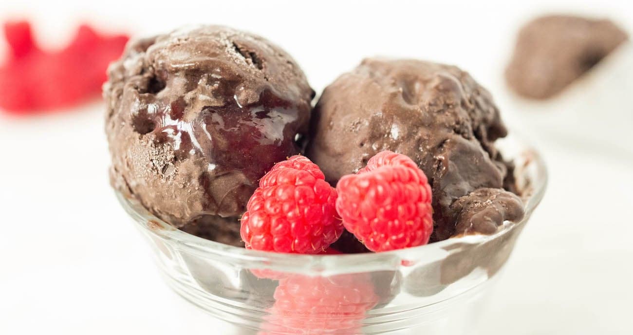 Raspberry Dark Chocolate Gelato