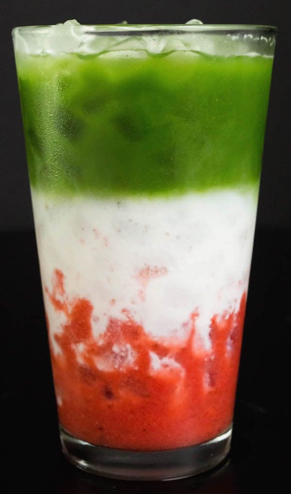 Strawberry Matcha Latte