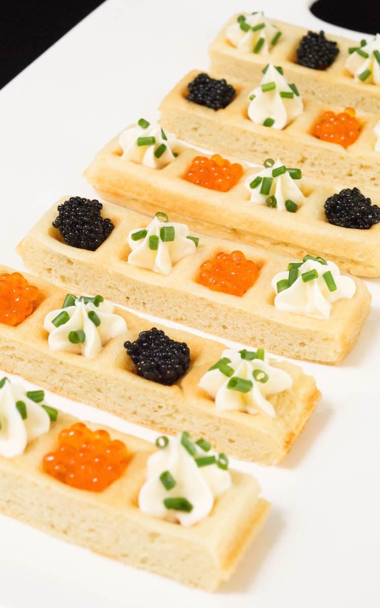 Caviar Waffle Sticks Recipe