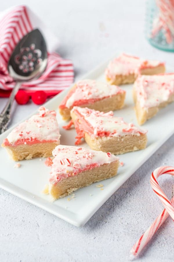 Candy Cane Cookie Bars