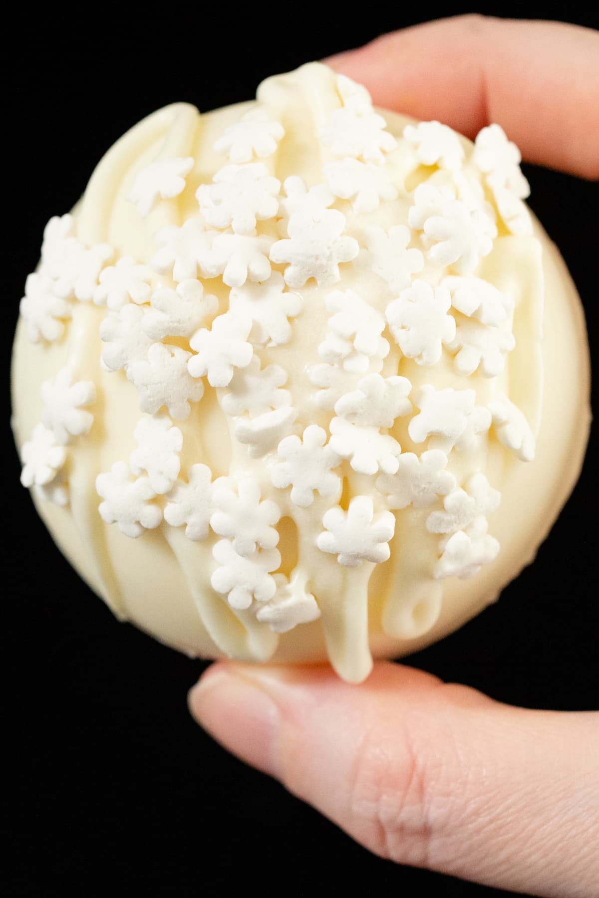 White Hot Chocolate Bombs