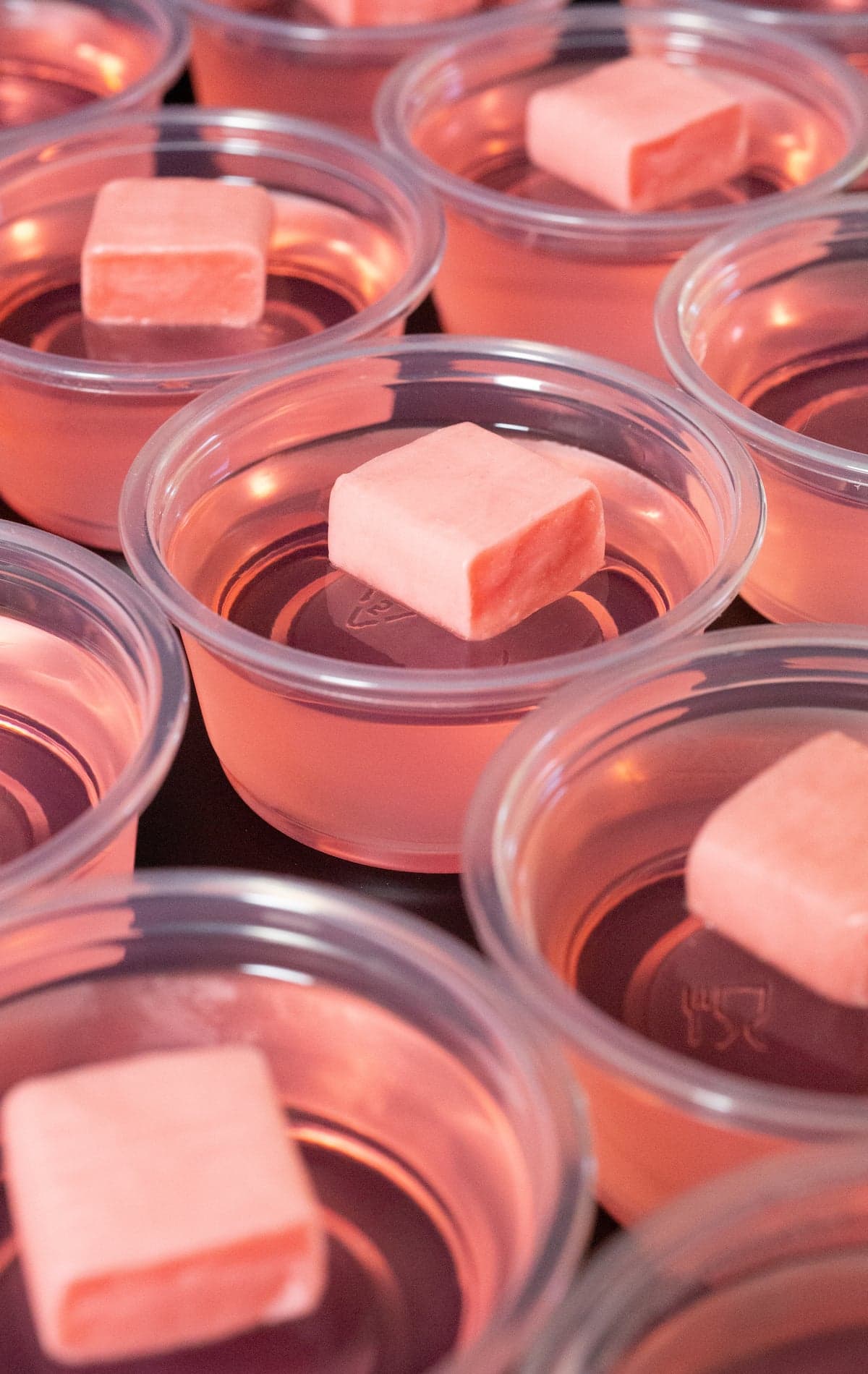 Pink Starburst Jello Shots
