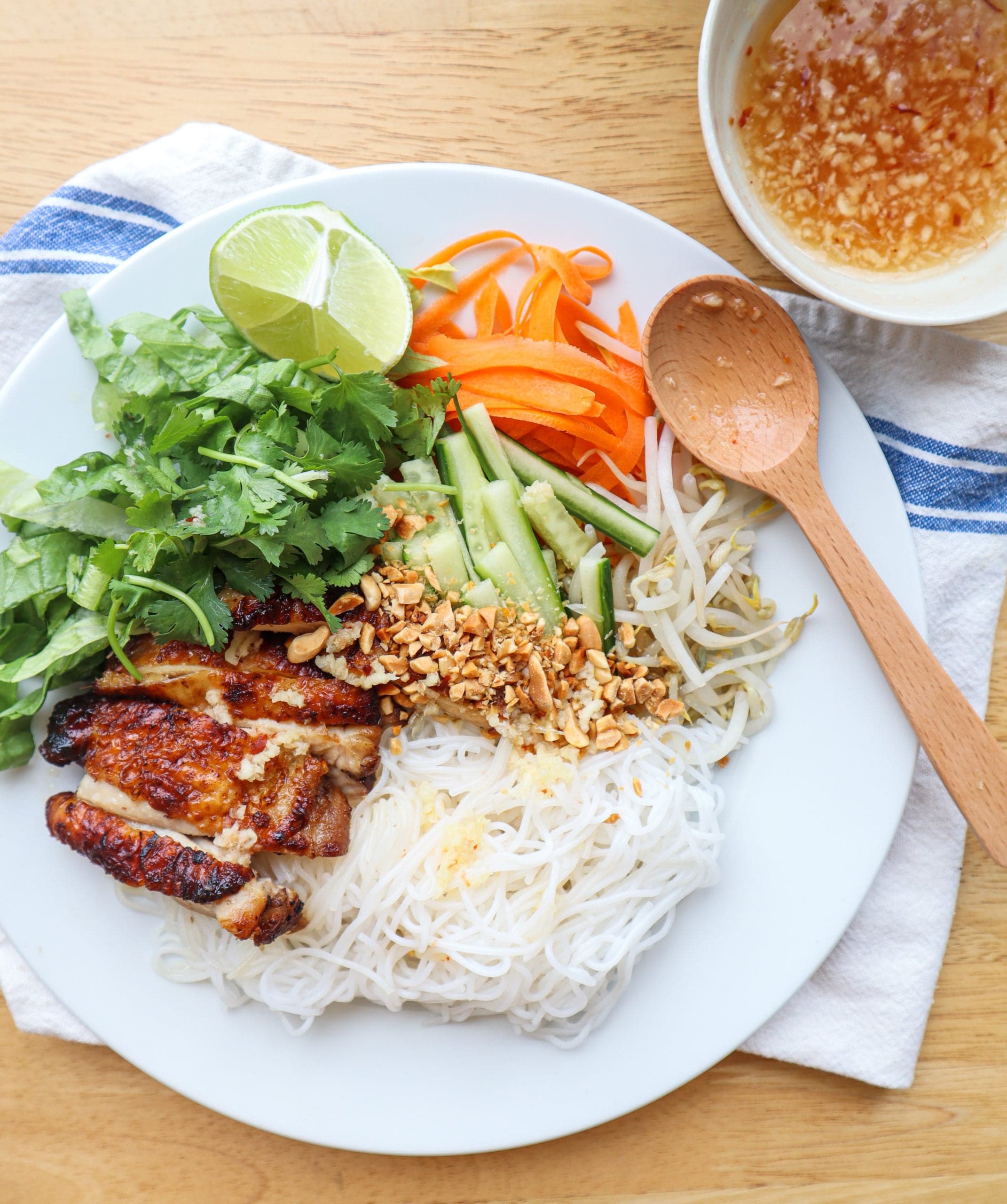 Vietnamese Lemongrass Chicken with Nuoc Cham
