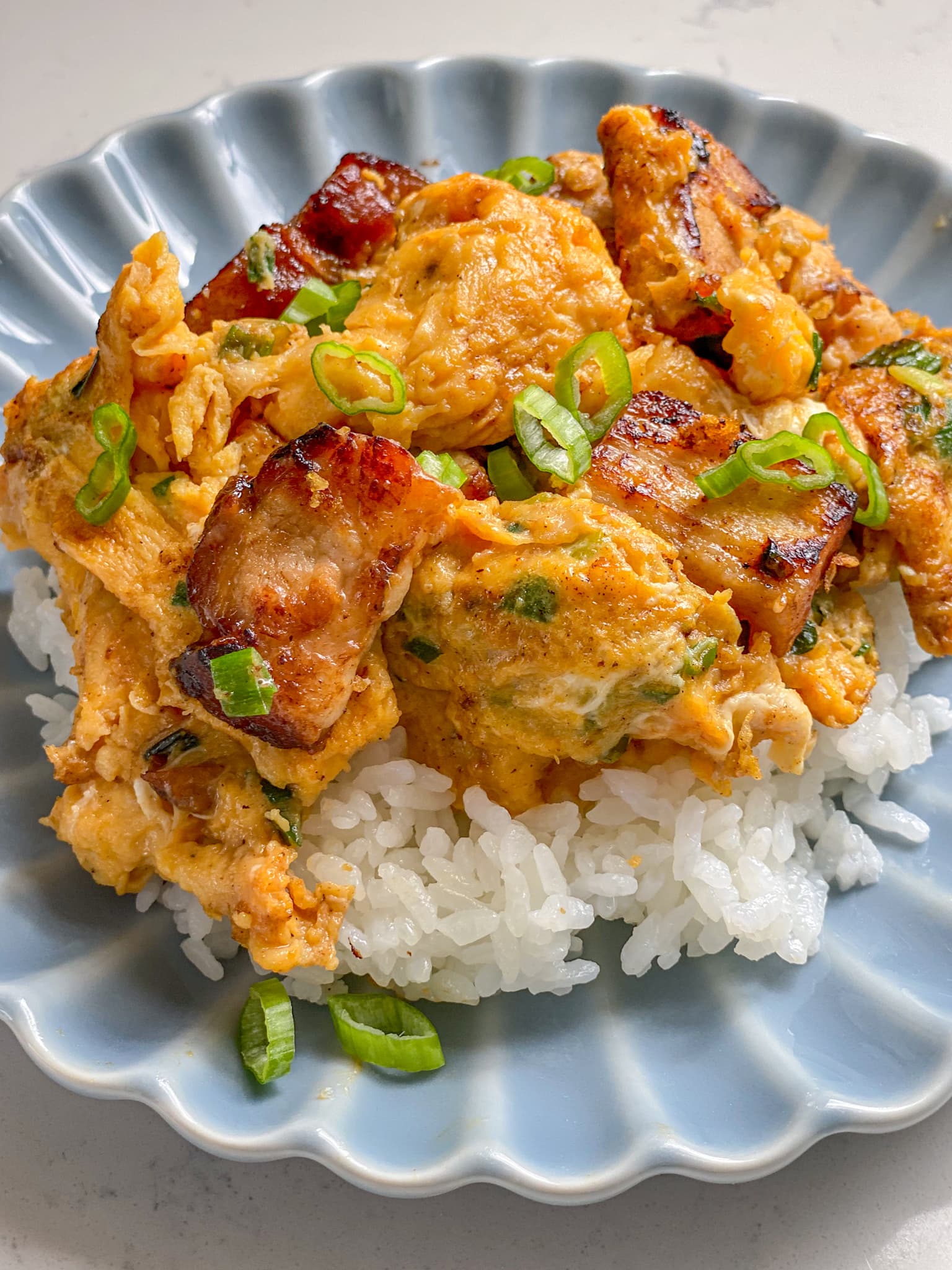 Chinese Scrambled Eggs with Char Siu
