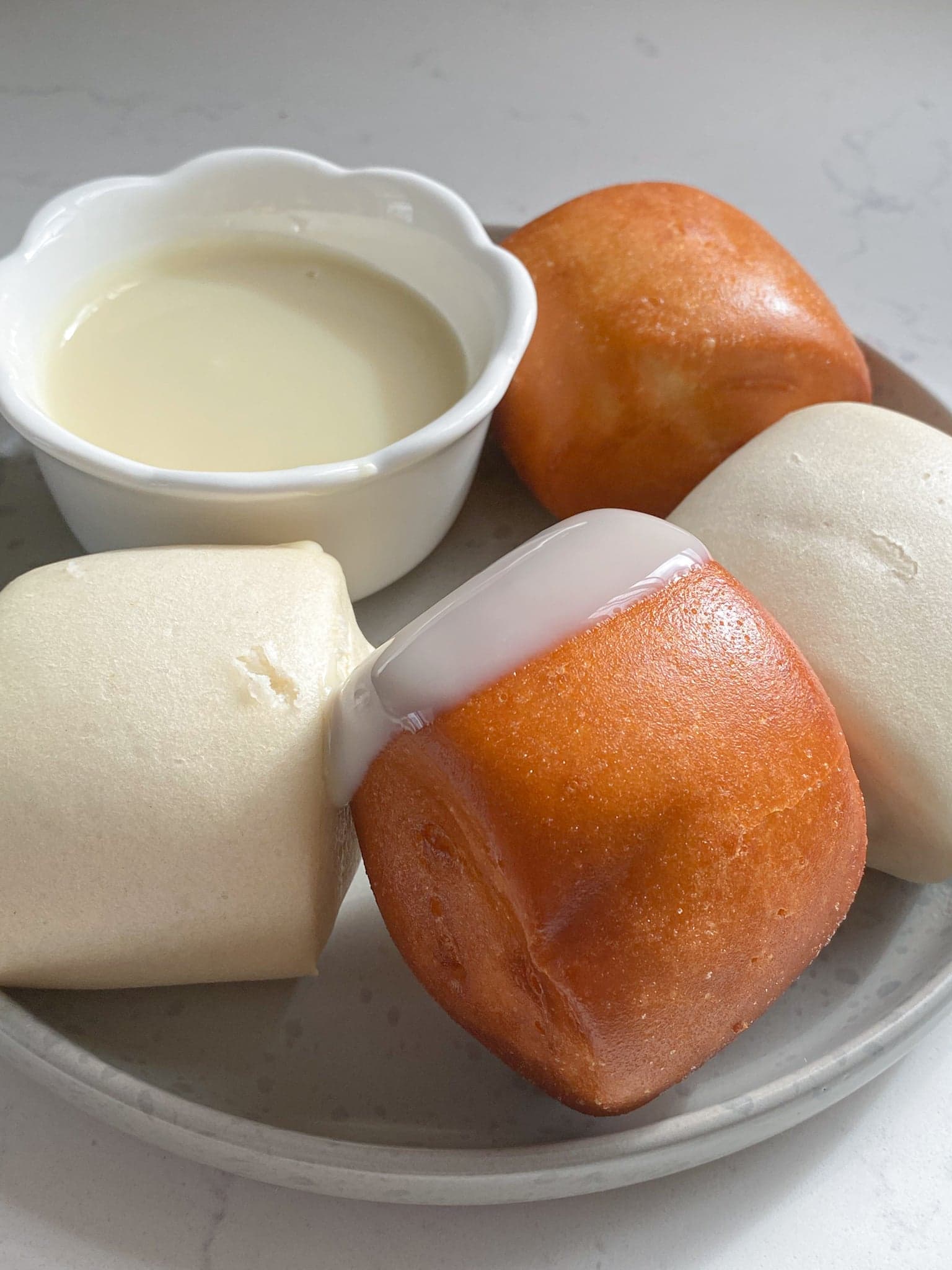 Fried Mantou With Condensed Milk