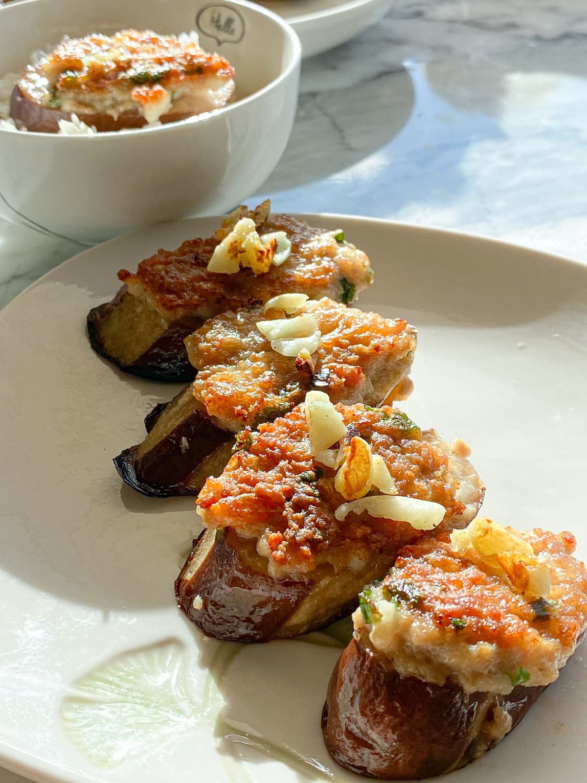 Chinese Stuffed Eggplant