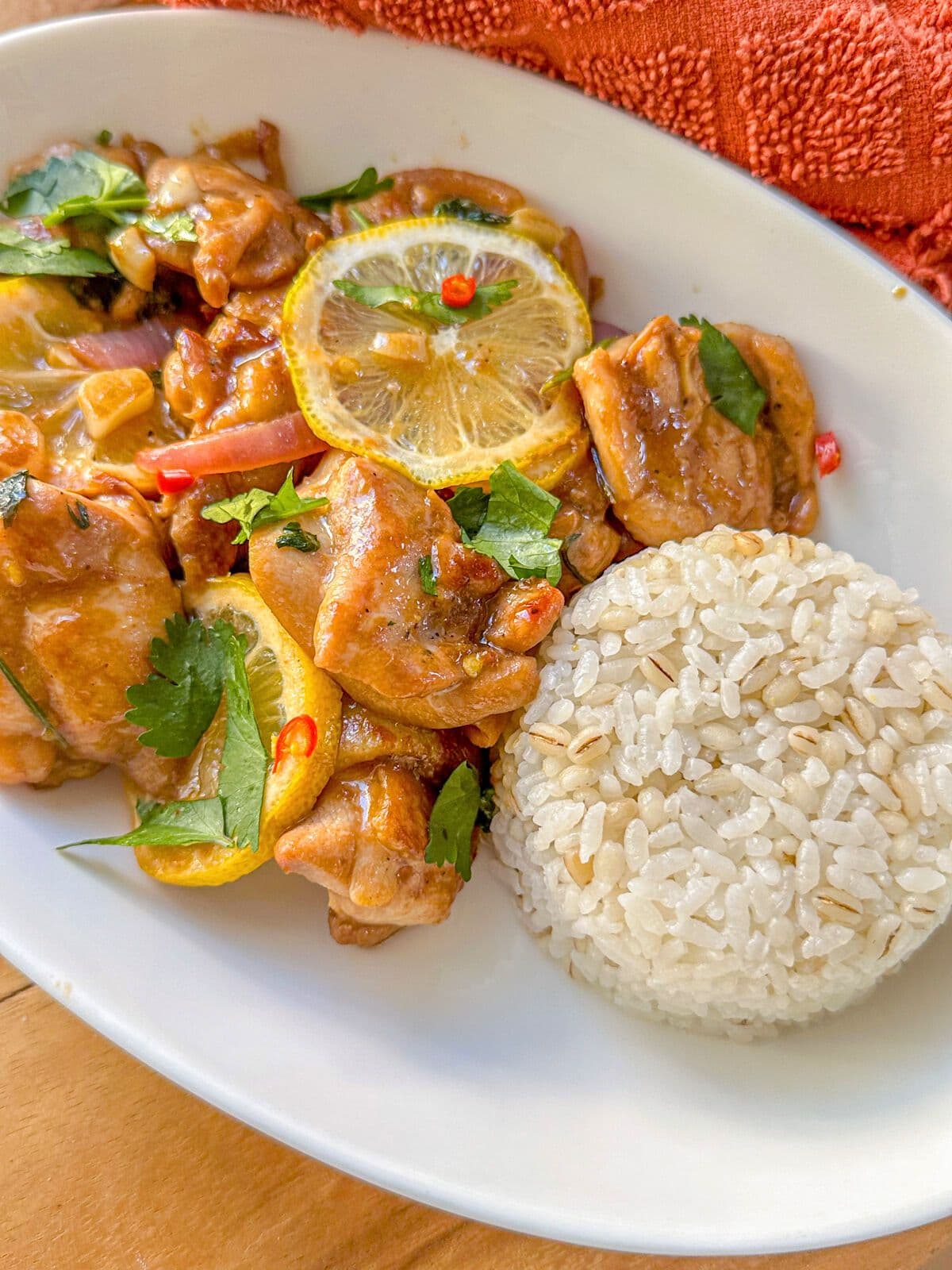 Spicy Chicken Stir Fry with Lemon