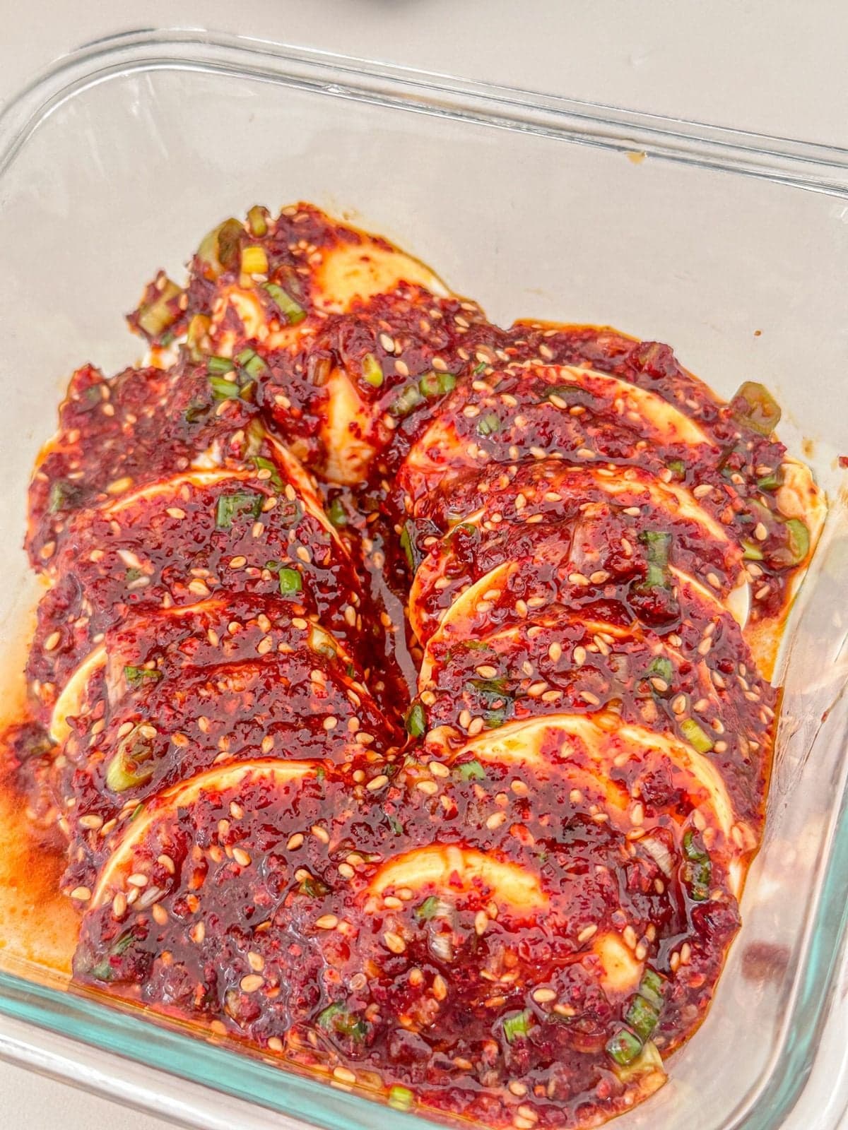 Korean Spicy Marinated Tofu