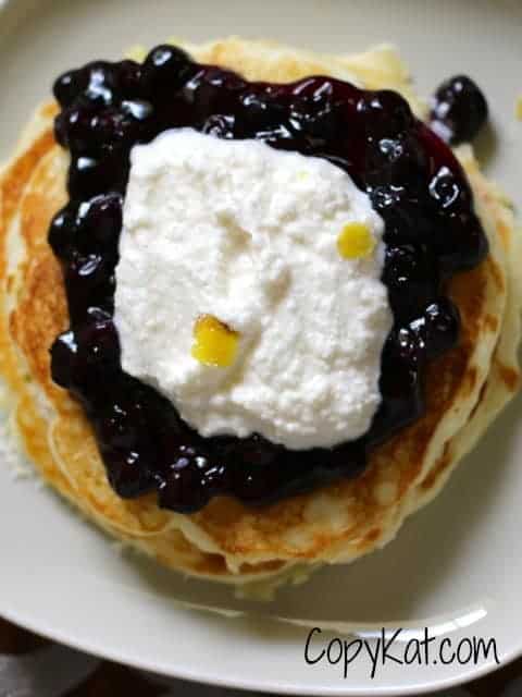 HOP Blueberry Cannoli Pancakes - Easy Copycat