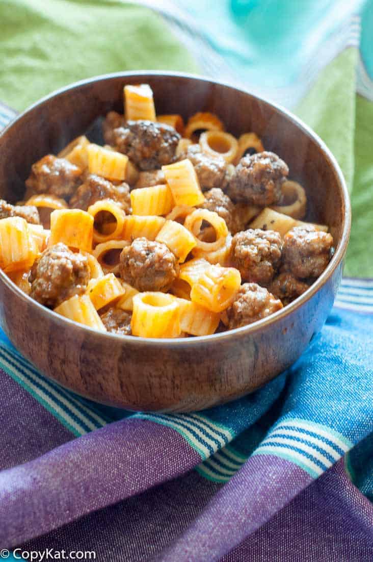 Homemade SpaghettiOs with Meatballs - Easy Copycat