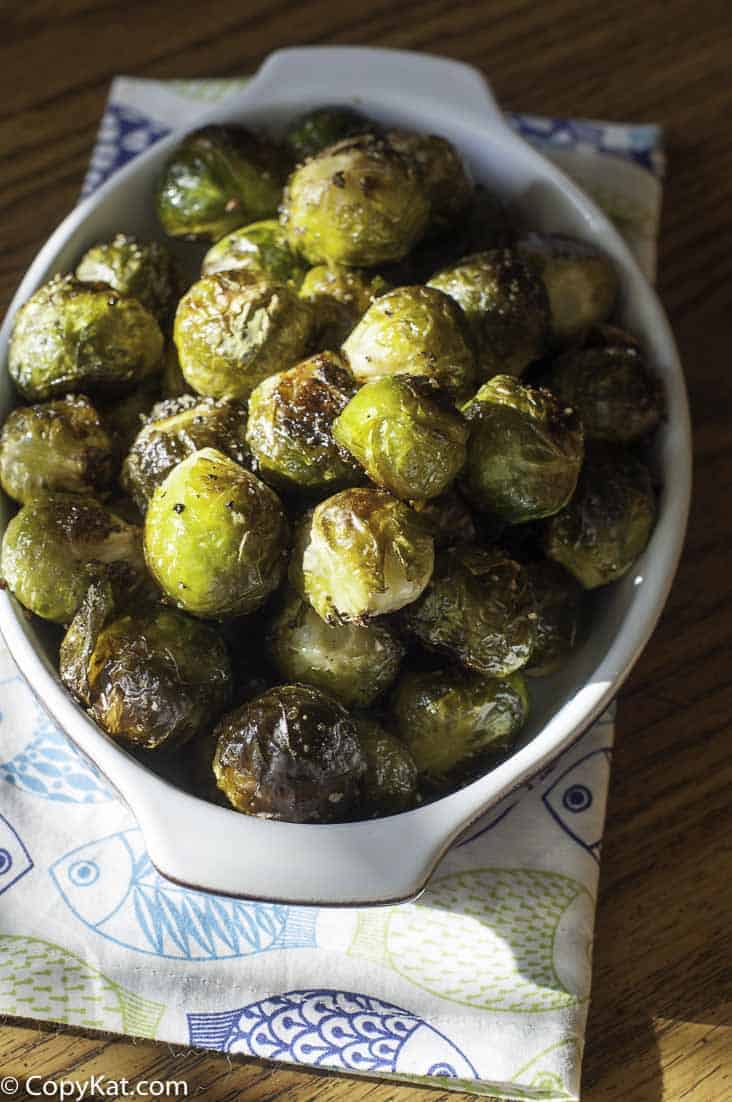 Copycat Red Lobster Roasted Brussels Sprouts with Brown Butter