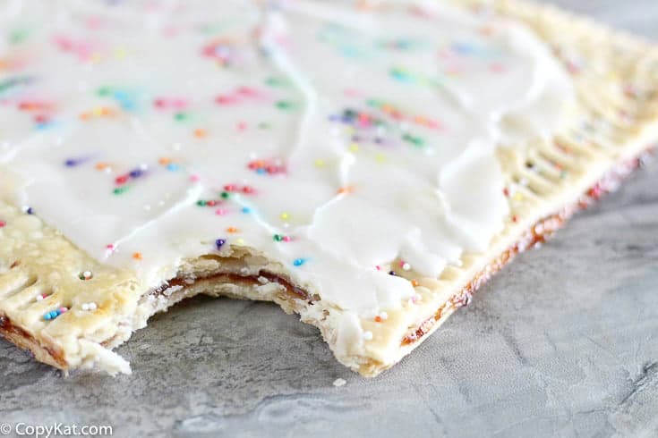 Giant Homemade Strawberry Pop Tart with Vanilla Glaze