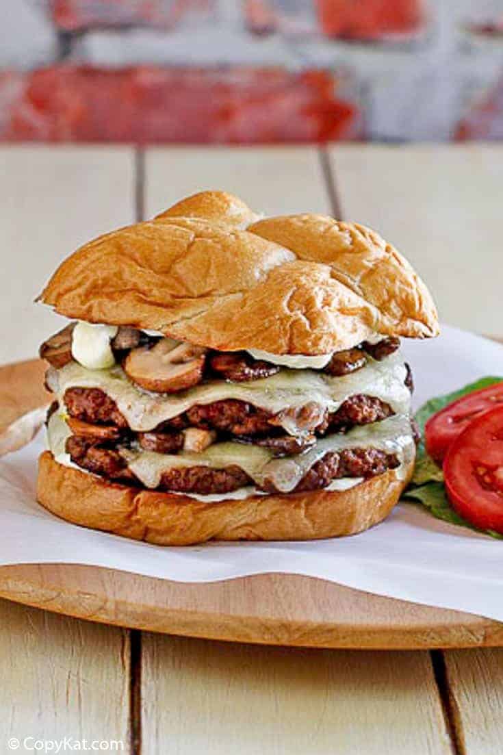 Smashburger Truffle Mushroom Swiss Burger Copycat