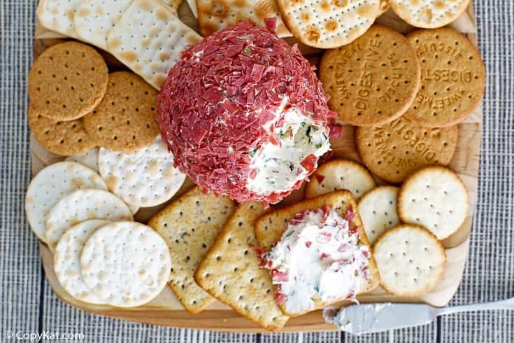 Dried Beef Cheese Ball - Easy Party Appetizer