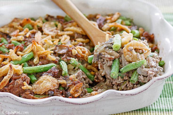 Hamburger Green Bean Casserole - Easy Recipe