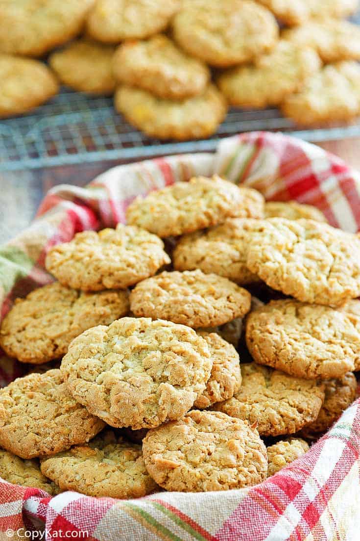 Crunchies - Oatmeal Coconut Cornflake Cookies