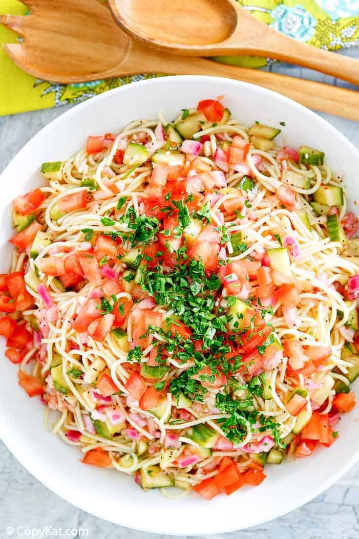 Luby's Spaghetti Salad Easy Copycat Recipe