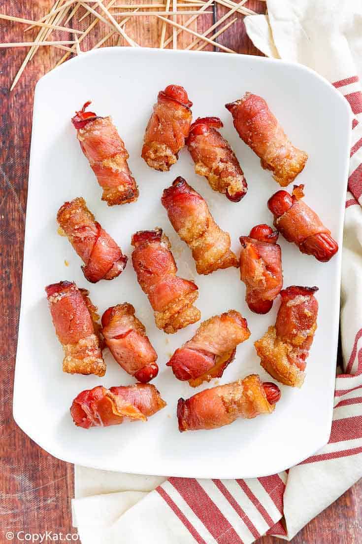 Brown Sugar Bacon Wrapped Little Smokies