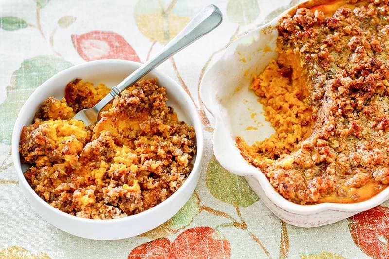 Sweet Potato Casserole with Pecan Topping Recipe