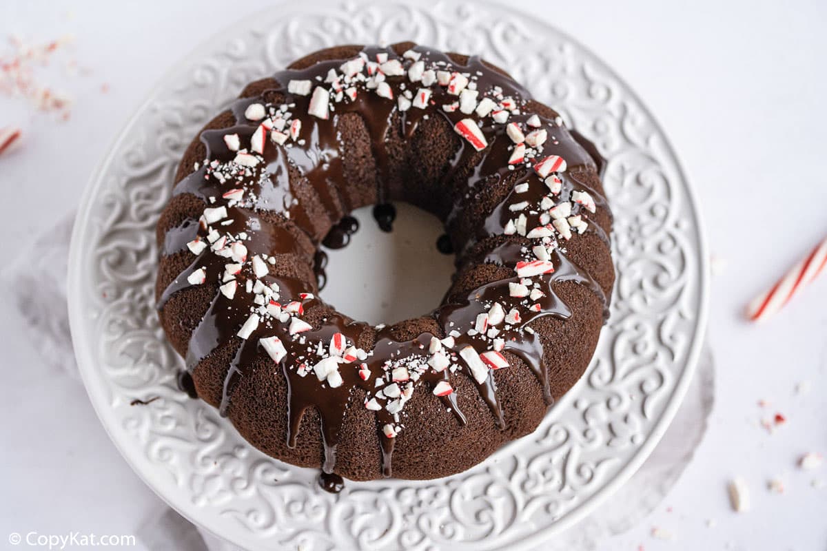 Chocolate Peppermint Bundt Cake