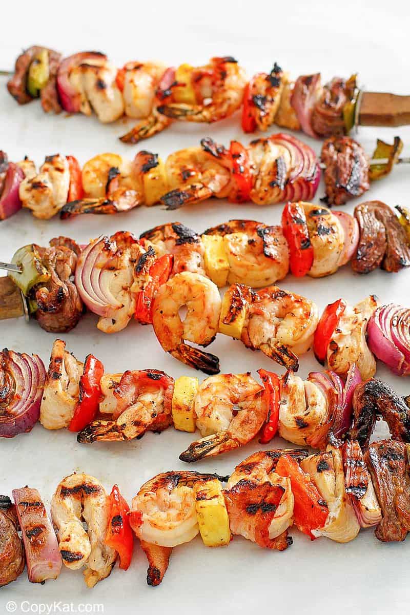 Ultimate Surf and Turf Shish Kabobs with Garlic Butter Sauce