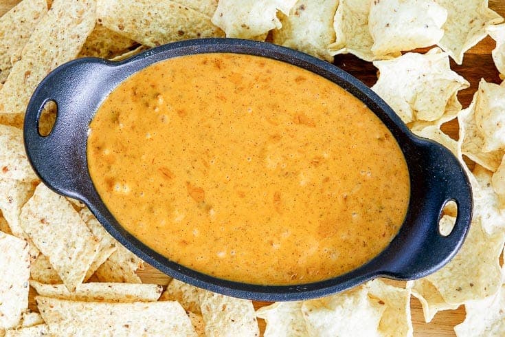 Authentic Two-Ingredient Chili's Skillet Queso (Copycat Recipe)