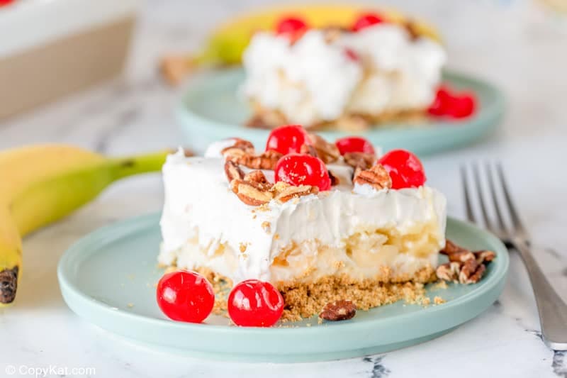 No Bake Banana Split Cake