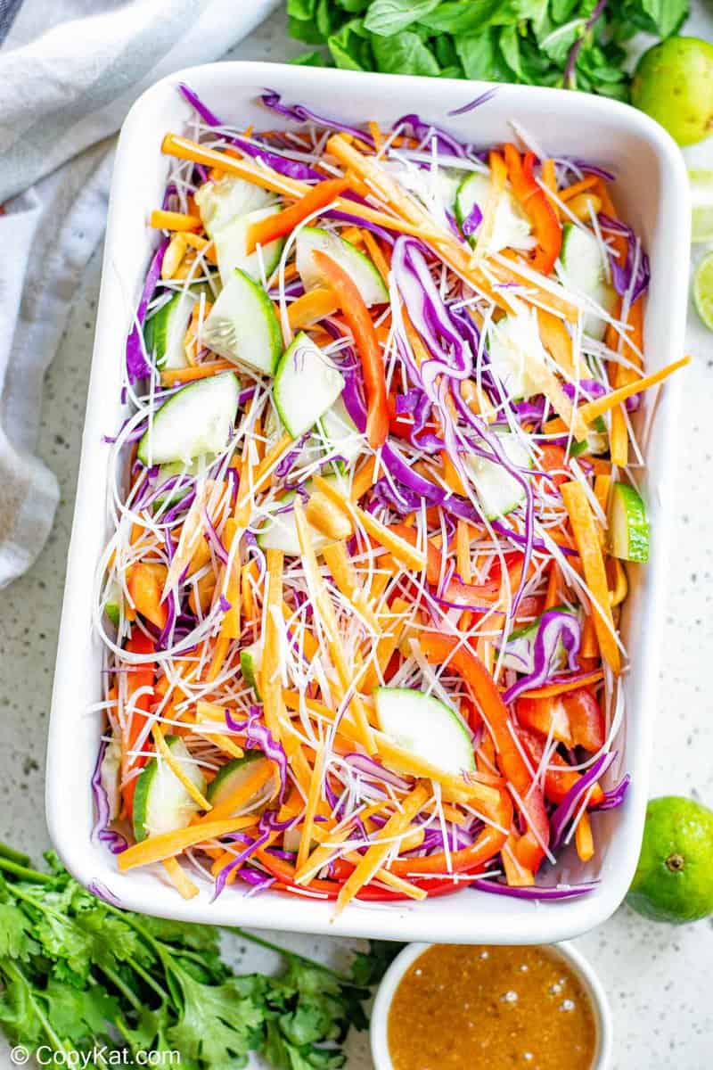 Thai Noodle Salad with Peanut Dressing Recipe