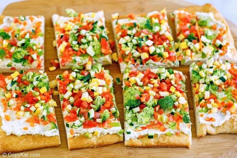 Crescent Roll Veggie Pizza - Easy Cold Appetizer