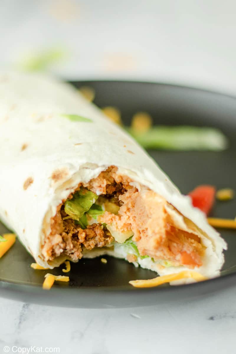 Copycat Taco Bell Supreme Burrito