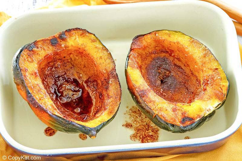 Microwave Acorn Squash with Brown Sugar