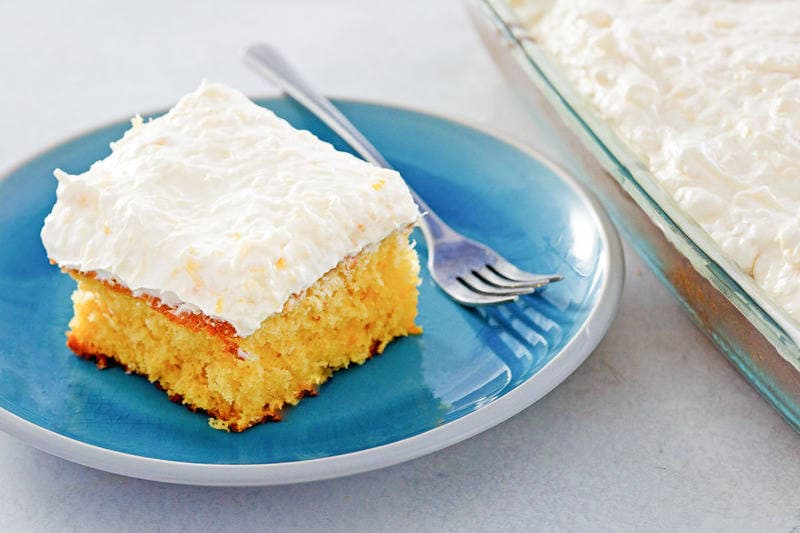 Mandarin Orange Cake Pineapple Frosting Easy Recipe