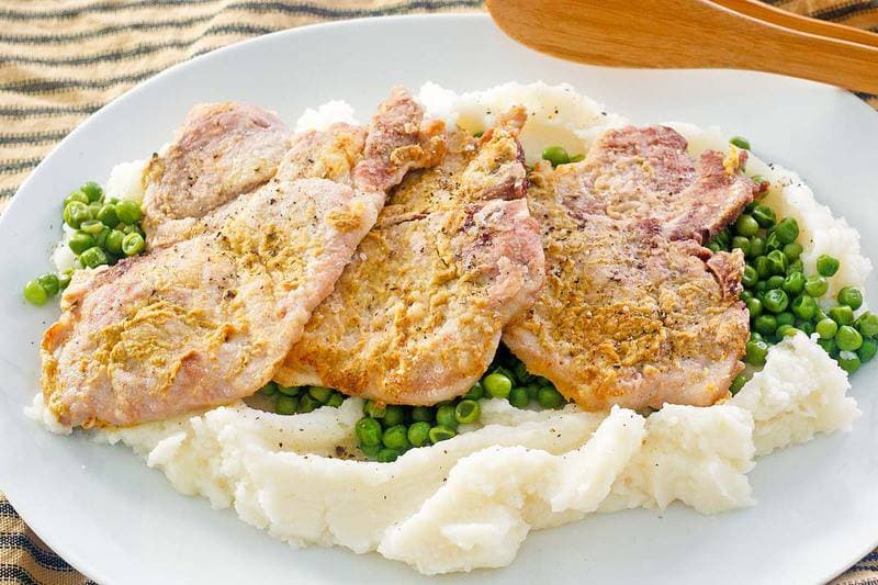 Mustard Crusted Pork Chops