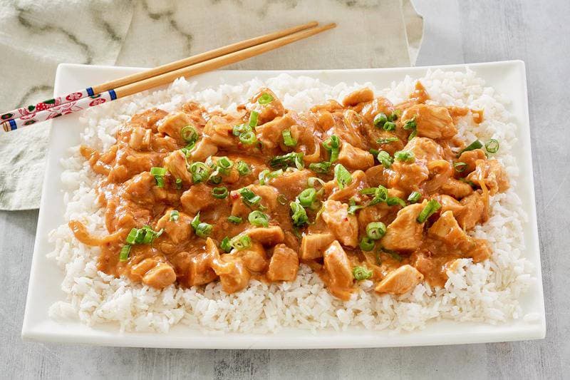 Quick & Easy Thai Chicken with Peanut Sauce