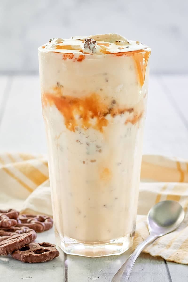 McDonald's Chocolate Pretzel McFlurry - Easy Copycat Recipe