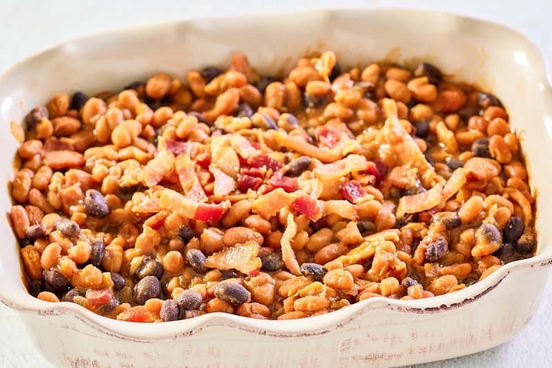 Homemade Cracker Barrel Bacon Baked Beans
