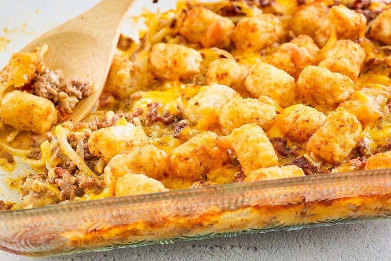 Hamburger Hashbrown Potato Casserole