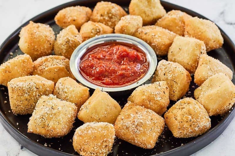 Copycat Rosati's Fried Pizza Dough Nuggets