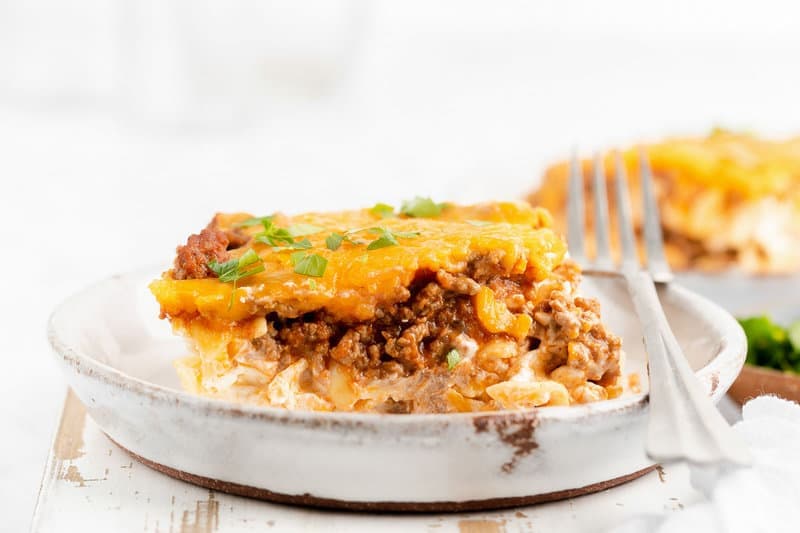 Sour Cream Noodle Bake Recipe - Easy Ground Beef Casserole