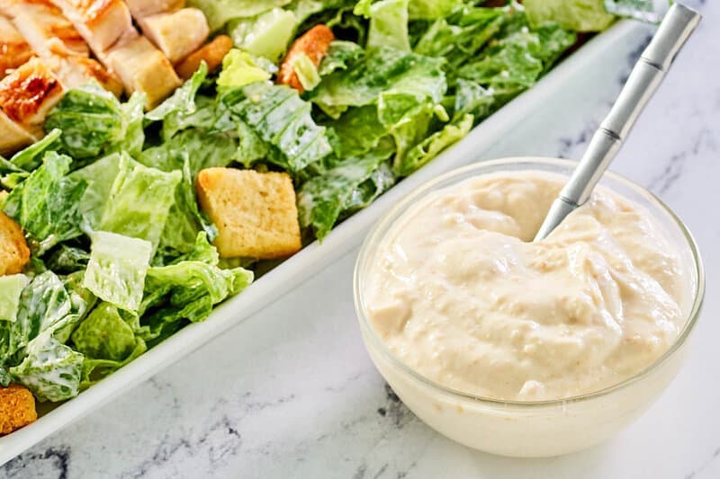 Homemade Creamy Caesar Dressing (No Raw Eggs)