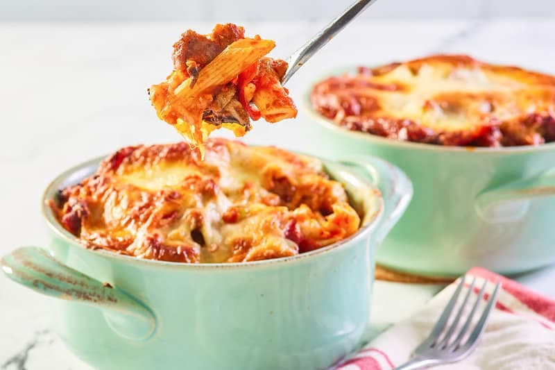 Crustless Pizza Bowls Easy Pizza Pasta Recipe