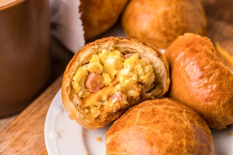 Dunkin Donuts Stuffed Biscuit Bites with Ham