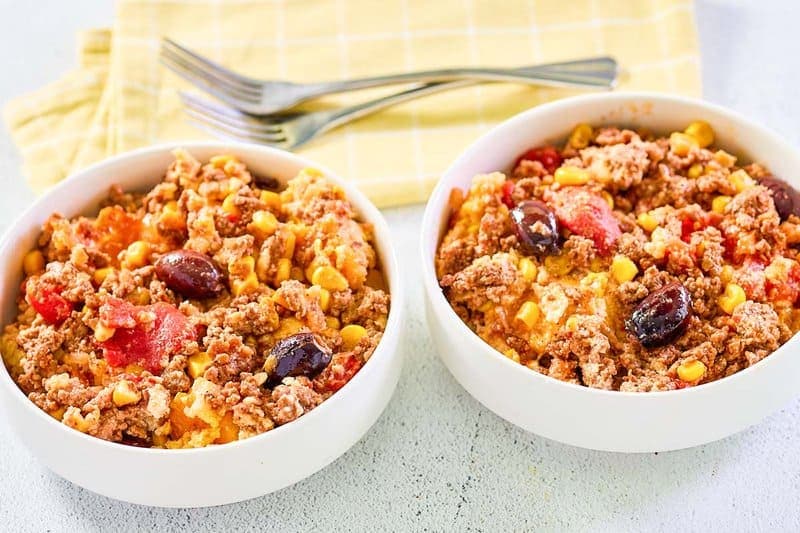 Hearty Hamburger Corn Casserole