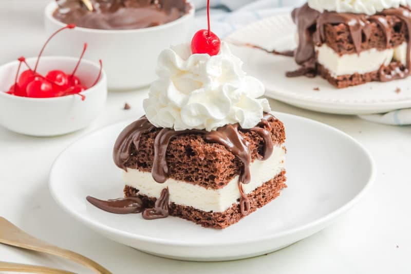 Shoney's Hot Fudge Cake - Easy Copycat Recipe