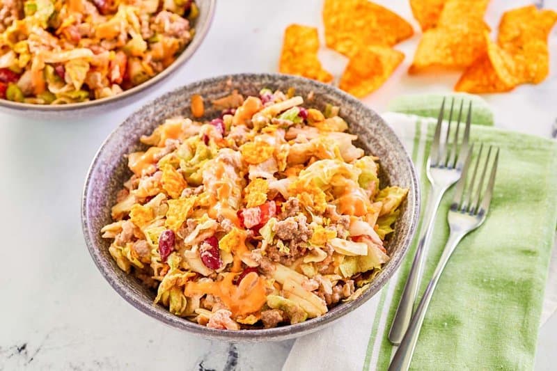 Dorito Taco Salad with Catalina Dressing