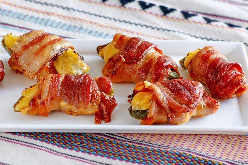 Air Fryer Bacon-Wrapped Jalapeño Poppers - 3 Ingredients
