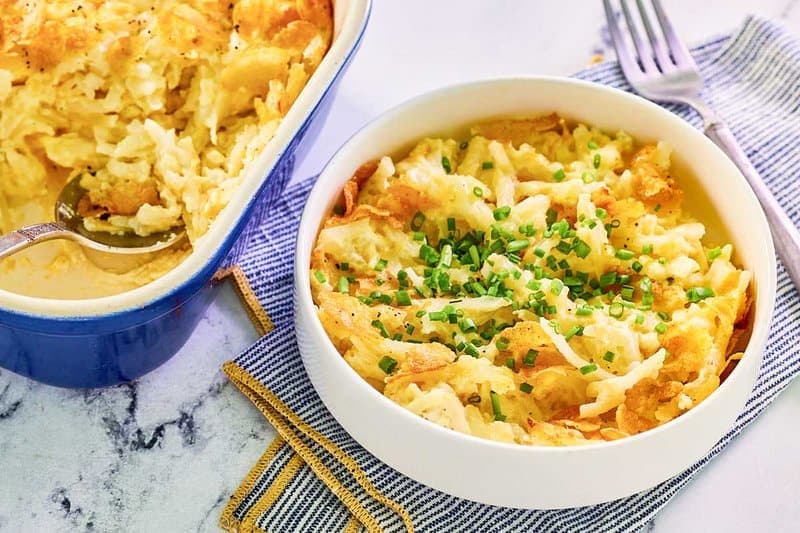 Hashbrown Casserole with Cornflakes