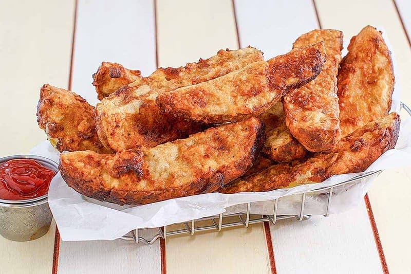 Jojo Potatoes Recipe (Crispy Battered Potato Wedges)